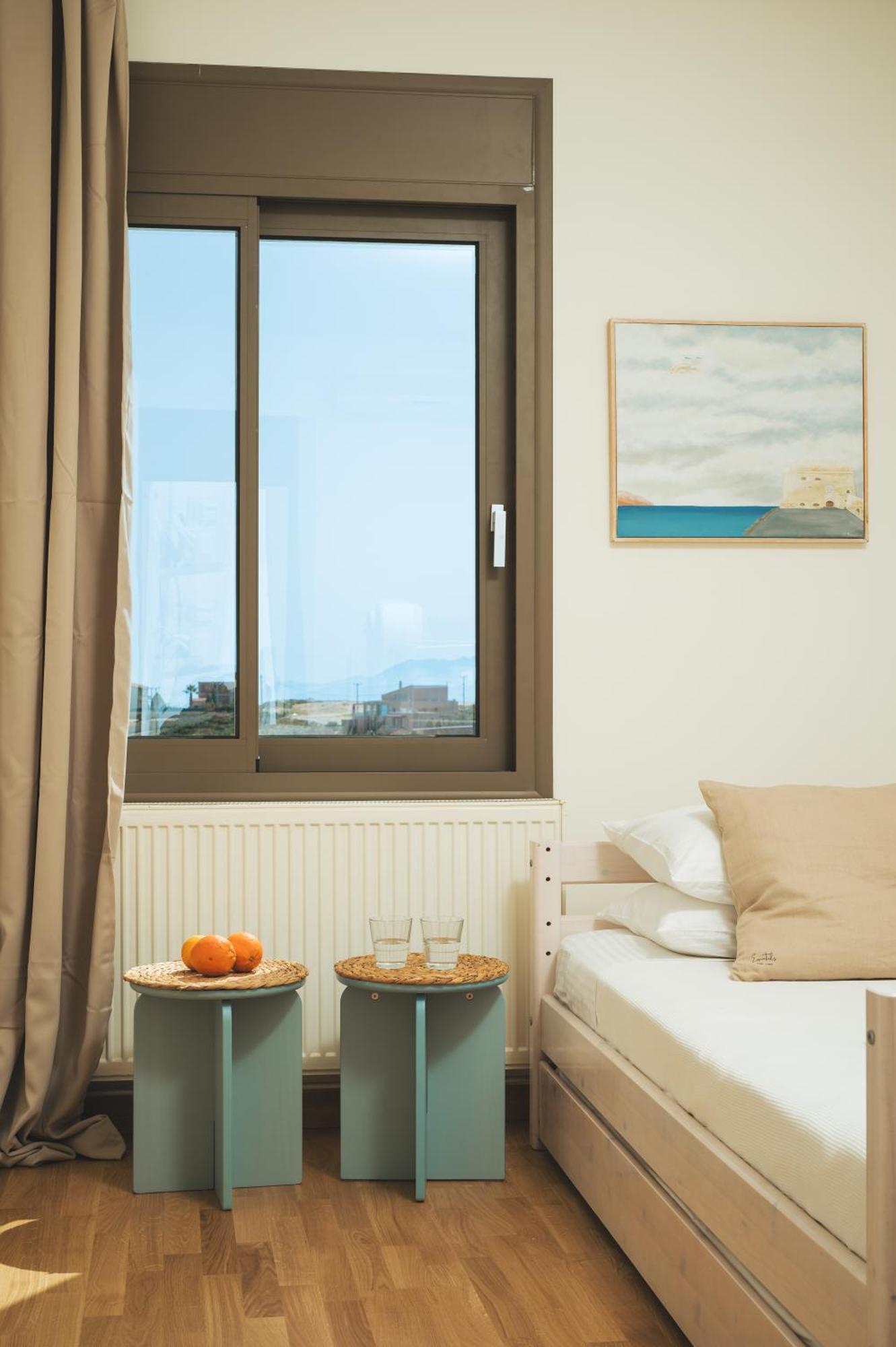 Minimalist Mediterranean Blue Key Villa With Sea View & Infinity Heated Pool Agia Pelagia  Buitenkant foto