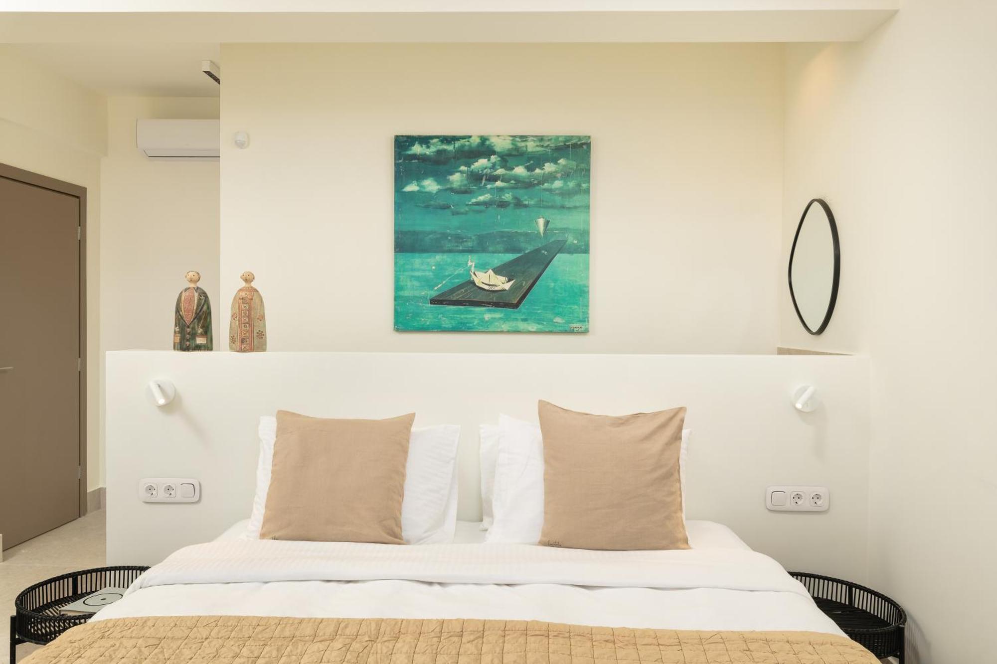 Minimalist Mediterranean Blue Key Villa With Sea View & Infinity Heated Pool Agia Pelagia  Buitenkant foto